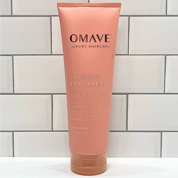Omave Curl & Shine Curl Cream with Coconut and Hibiscus 8oz - Picture 1 of 1